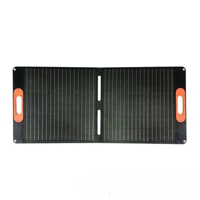 Bộ sạc pin mặt trời 18V 100W Máy sạc pin mặt trời gấp nhẹ cho các chuyến đi ngoài trời